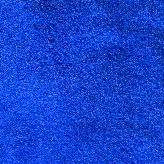 burp cloth fleece royal blue close up